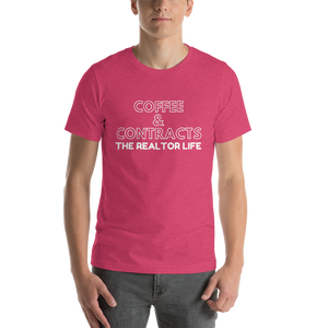 The Realtor Life: Coffee & Contracts Short-Sleeve Unisex T-Shirt