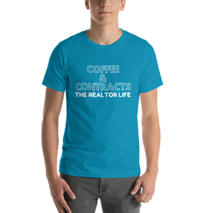 The Realtor Life: Coffee & Contracts Short-Sleeve Unisex T-Shirt