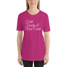 Load image into Gallery viewer, Faith, Family, and Real Estate Short-Sleeve Unisex T-Shirt