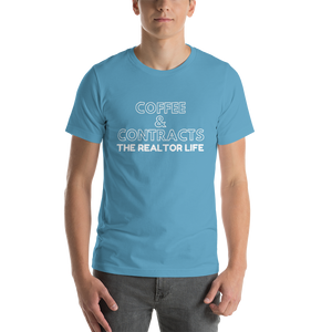 The Realtor Life: Coffee & Contracts Short-Sleeve Unisex T-Shirt