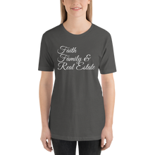 Load image into Gallery viewer, Faith, Family, and Real Estate Short-Sleeve Unisex T-Shirt