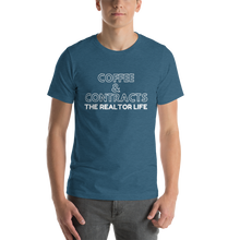 Load image into Gallery viewer, The Realtor Life: Coffee &amp; Contracts Short-Sleeve Unisex T-Shirt