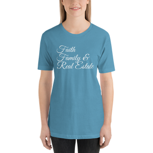 Faith, Family, and Real Estate Short-Sleeve Unisex T-Shirt