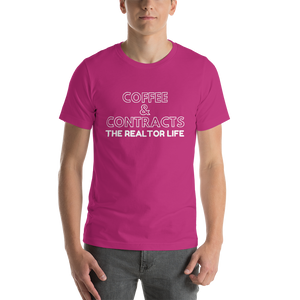 The Realtor Life: Coffee & Contracts Short-Sleeve Unisex T-Shirt