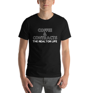 The Realtor Life: Coffee & Contracts Short-Sleeve Unisex T-Shirt