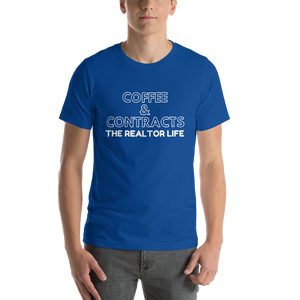 The Realtor Life: Coffee & Contracts Short-Sleeve Unisex T-Shirt