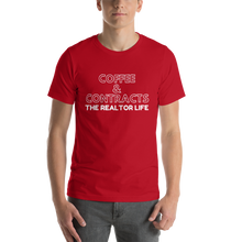 Load image into Gallery viewer, The Realtor Life: Coffee &amp; Contracts Short-Sleeve Unisex T-Shirt