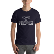 Load image into Gallery viewer, The Realtor Life: Coffee &amp; Contracts Short-Sleeve Unisex T-Shirt