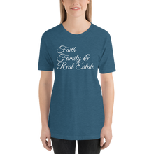 Load image into Gallery viewer, Faith, Family, and Real Estate Short-Sleeve Unisex T-Shirt