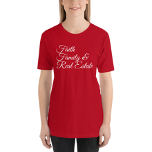 Load image into Gallery viewer, Faith, Family, and Real Estate Short-Sleeve Unisex T-Shirt